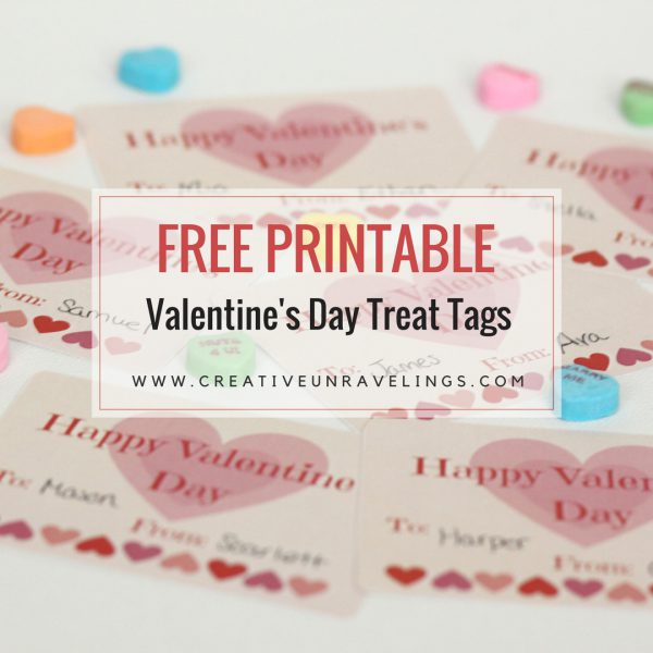 FREE PRINTABLE Valentine s Treat Tags Creative Unravelings